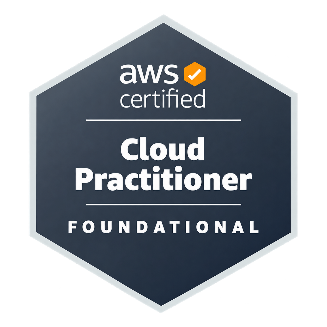 AWS Certified Cloud Practitioner badge